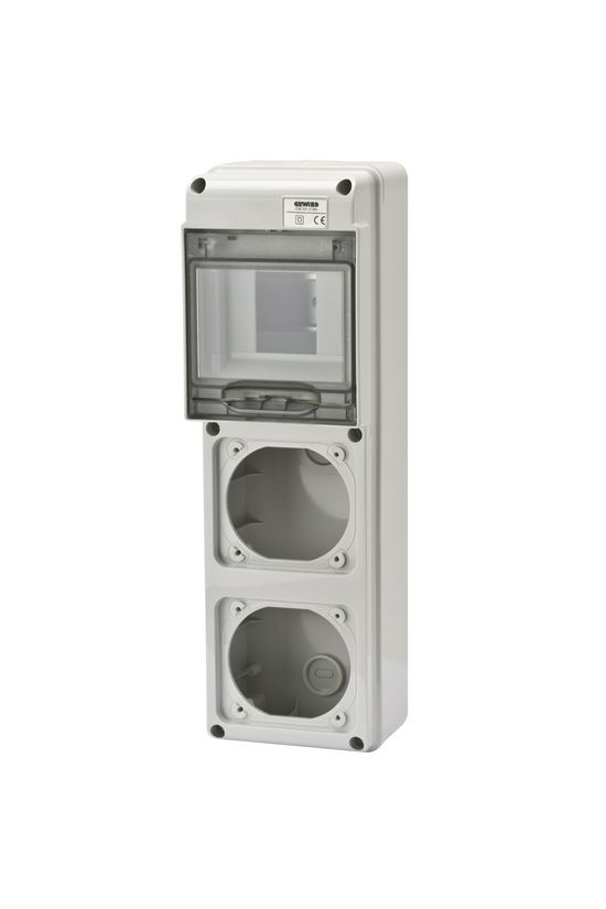 Dugaszoló kiselosztó 2-dugaljhellyel 16A 68Q-DIN GEWISS - GW68018N