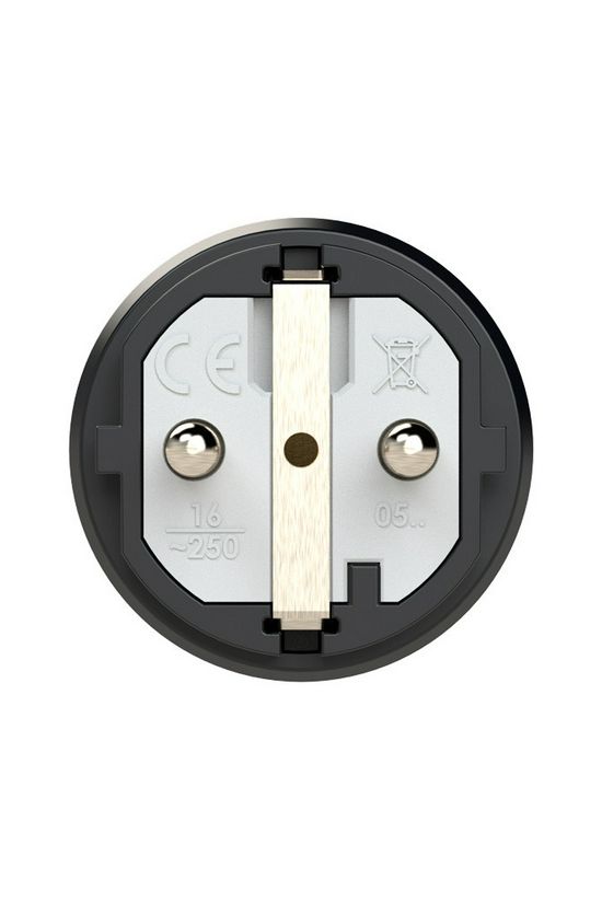 Dugvilla 2P+E piros gyűrűvel földelt 16A egyenes 250V fekete gumi csavaros IP54 Taurus2 PCE - 0511-sr