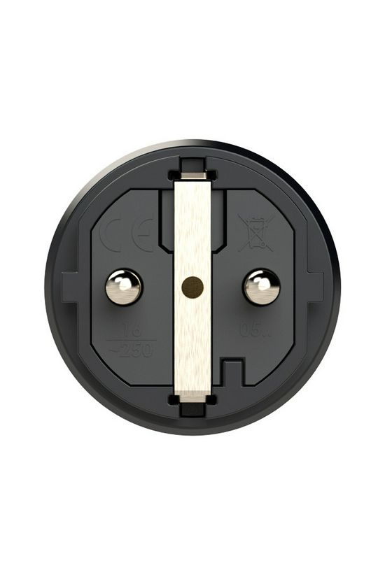 Dugvilla 2P+E piros gyűrűvel földelt 16A egyenes 250V fekete gumi csavaros IP54 Taurus2 PCE - 0512-sr