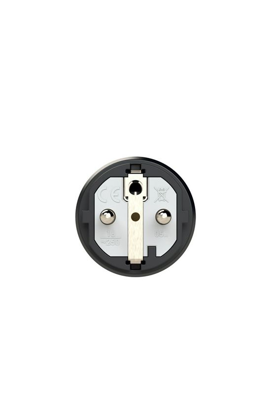 Dugvilla 2P+E piros gyűrűvel földelt 16A egyenes 250V fekete gumi csavaros IP54 Taurus2 PCE - 0521-sr