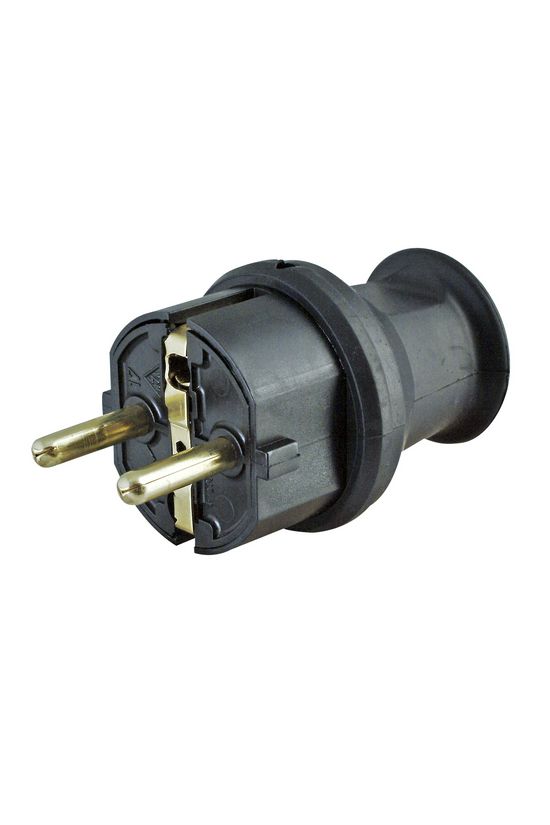 Dugvilla egyenes 250V fekete műanyag csavaros IP44 Kopp - 179716005