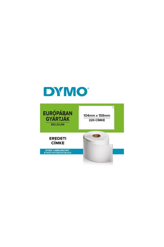 DYMO LW Etikett, Fehér 104x159 220DB (LW4XL géphez) 0904980