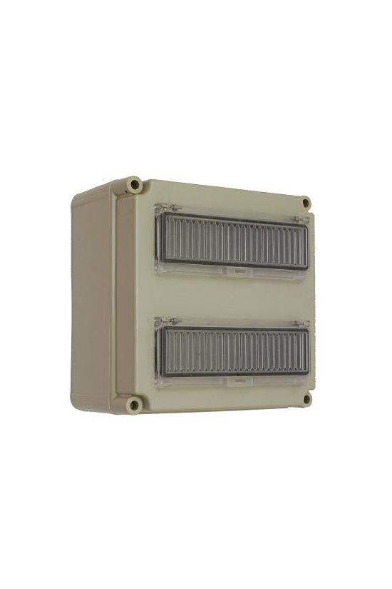 Elosztószekrény 2x12modul kalapsínnel műanyag 300mmx 300mmx 170mm PVT 3030 ÁK 2x12 Csatári Plast - CSP33106000