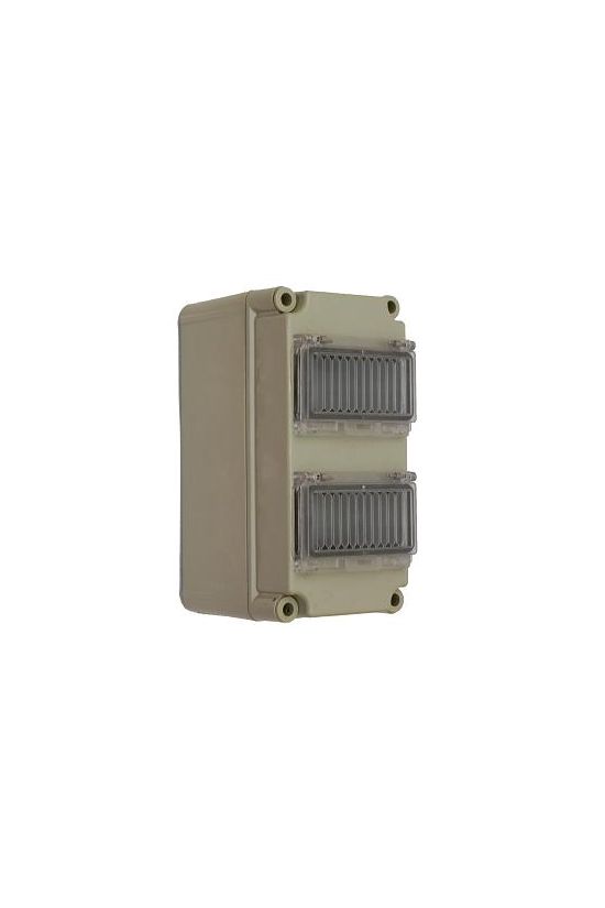 Elosztószekrény 2x6modul kalapsínnel műanyag 300mmx 150mmx PVT 1530 ÁK 2x6 - NÁF Csatári Plast - CSP31104000