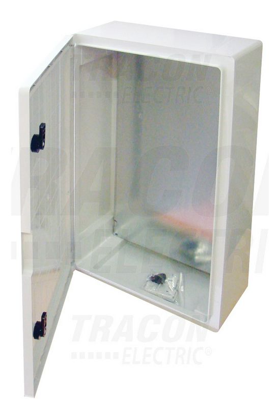 Elosztószekrény UV-álló falonkívüli műanyag 1-es ajtó 100A 400mmx 600mmx 200mm IP65 TME TRACON - TME604020