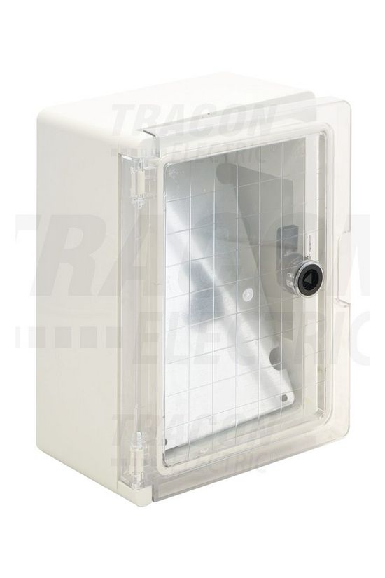 Elosztószekrény UV-álló falonkívüli műanyag átlátszó 1-es ajtó 100A 210mmx 280mmx TME TRACON - TME282113T