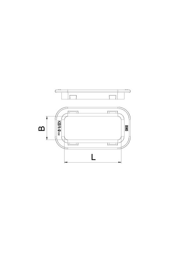Élvédő gyűrű világítási főtartóhoz 20x58mm lentra kábeltálcához-hoz KSR-915 PE OBO-BETTERMANN - 6066704