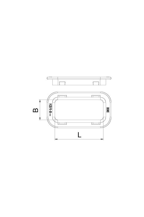 Élvédő gyűrű világítási főtartóhoz 20x58mm oldalra kábeltálcához-hoz KSR-910 PE OBO-BETTERMANN - 6066712