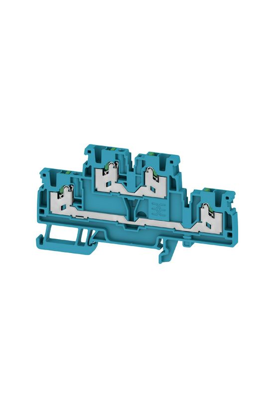 Emeletes sorkapocs TS35 22A 800V kék 2.5mm2/érvéghüvely rugószorításos S2T 2.5 BL Weidmüller - 2902390000