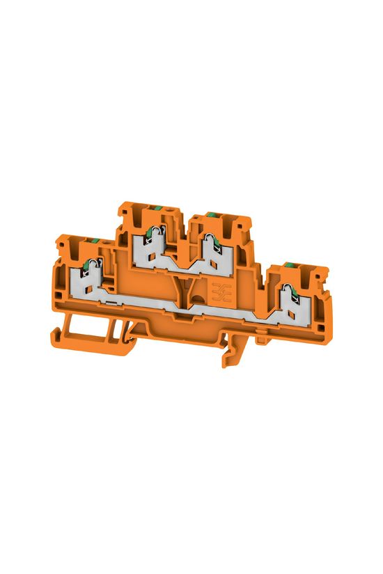 Emeletes sorkapocs TS35 22A 800V narancs 2.5mm2/érvéghüvely rugószorításos S2T 2.5 OR Weidmüller - 2902400000