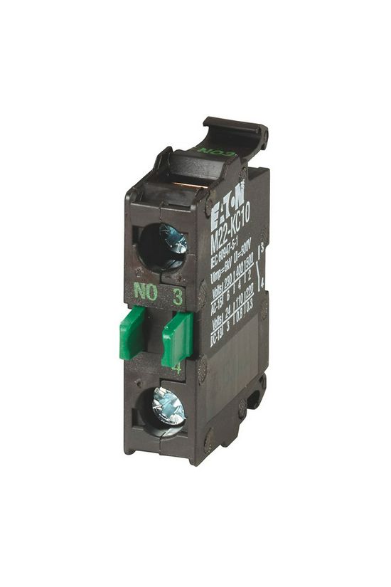 Érintkezőblokk vezérlőkészülékhez alaplapra rádugható 1-z 6A/AC15/230V csavaros M22-KC10 EATON - 216380