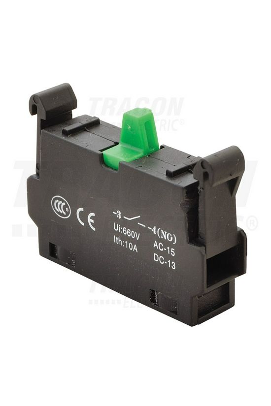 Érintkezőelem NYG(K)3-hoz előlapra 1-z csavaros TRACON - NYG3-CE1