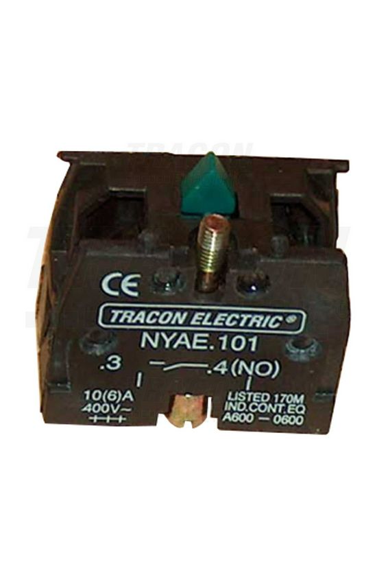 Érintkezőelem NYG1-hez előlapra 1-ny 3A/AC15/230V csavaros TRACON - NYAE101