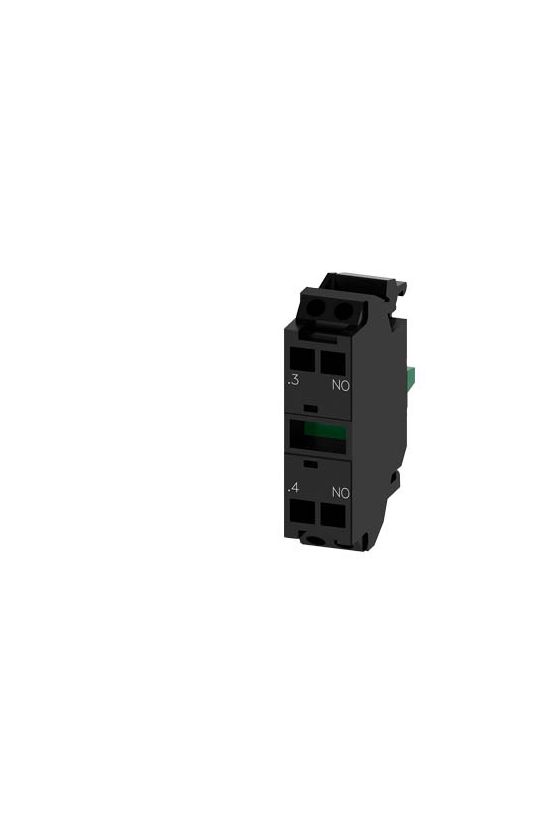 Érintkezőelem vezérlőkészülékhez 1z 6A/AC15/230V előlapra rugószorításos SIRIUS ACT SIEMENS - 3SU1400-1AA10-3BA0