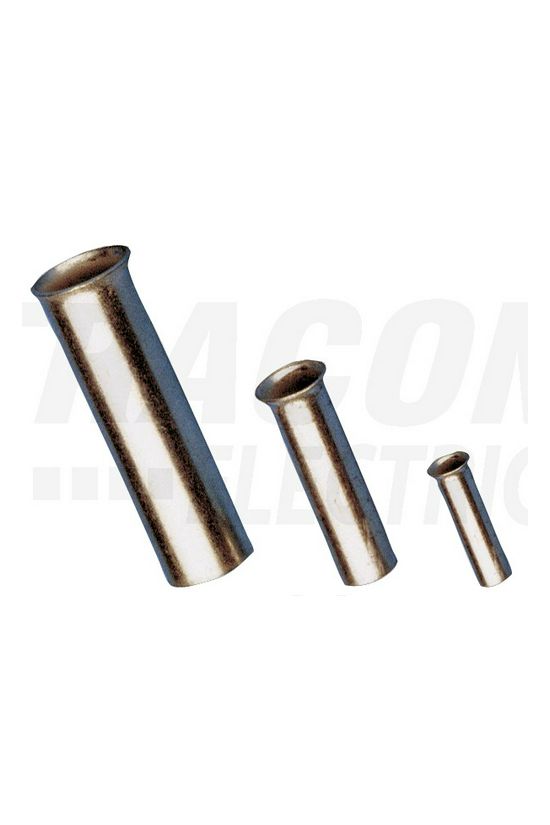 Érvéghüvely normál 4mm2 12mm TRACON - E06N