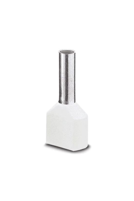 Érvéghüvely szigetelt iker 2x 0.5mm2 14mm fehér H0,5/14D ZH W SV Weidmüller - 9004780000