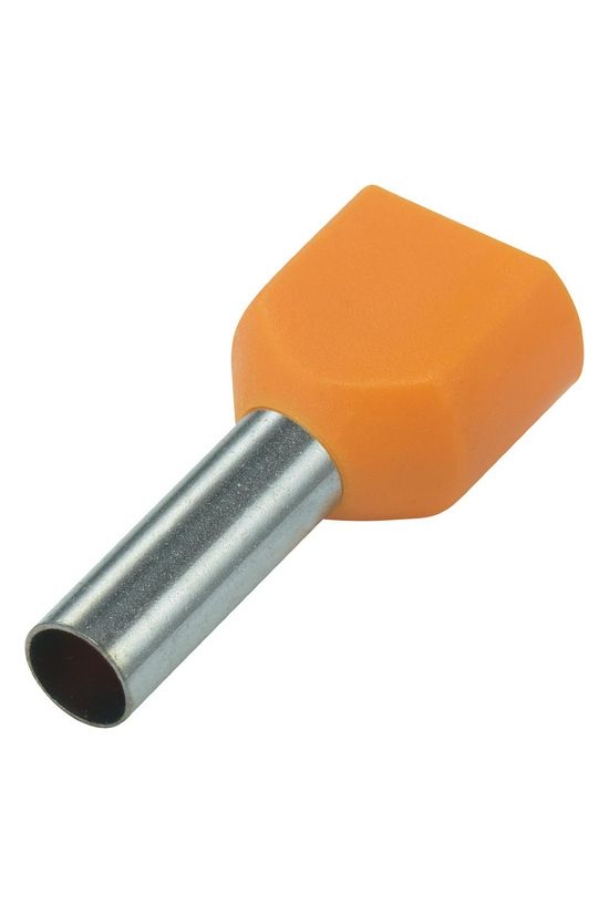 Érvéghüvely szigetelt iker 2x 0.5mm2 14mm narancs H0,5/14 ZH OR SV Weidmüller - 9004440000