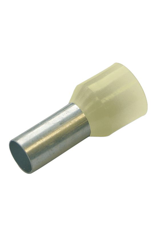 Érvéghüvely szigetelt normál 10mm2 12mm elefántcsont Haupa - 270742