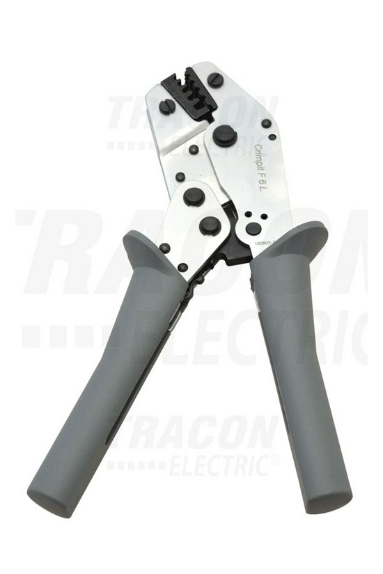 Érvéghüvelyprés 0,5-6mm2 trapéz-présforma mechanikus TRACON - F6L