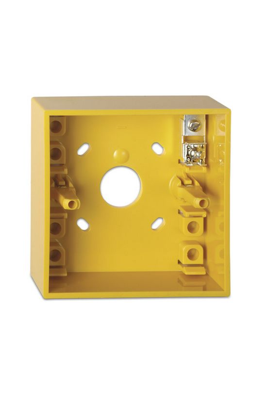 Fali doboz hátsó rész DM7xx kézi jelzésadóhoz  IP24D sárga 88x88x32mm  UTCF - DMN787Y