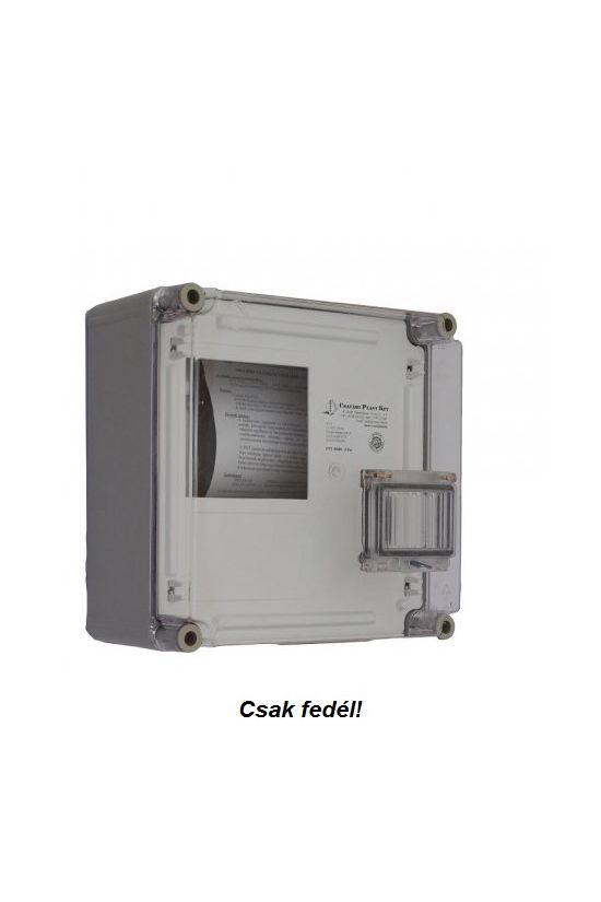 Fedél átlátszó 300mm-sz 300mm-ma műanyag PVT EON 3030 1Fm FED Csatári Plast - PVTEON30301FM-F