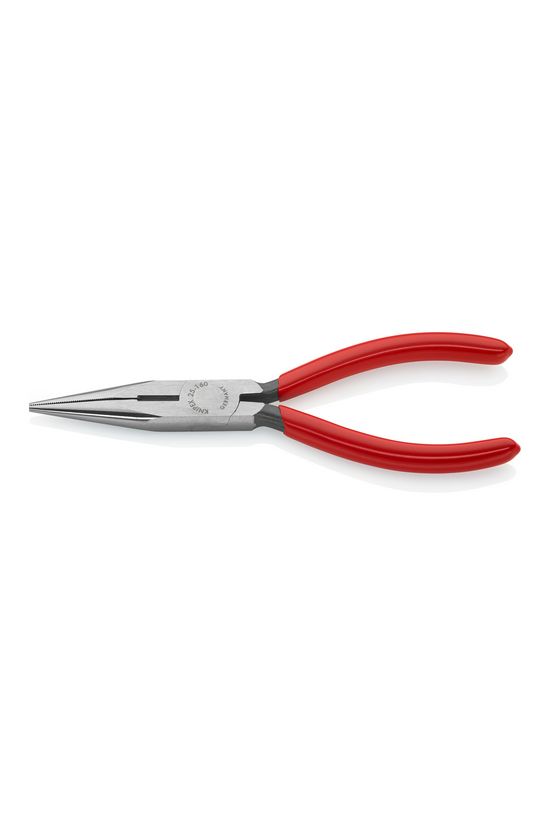 Fél-kerek csőrű (rádió) fogó 61HRC vágóéllel max.d2,5/1,6mm piros 160mm-hossz KNIPEX - 2501160