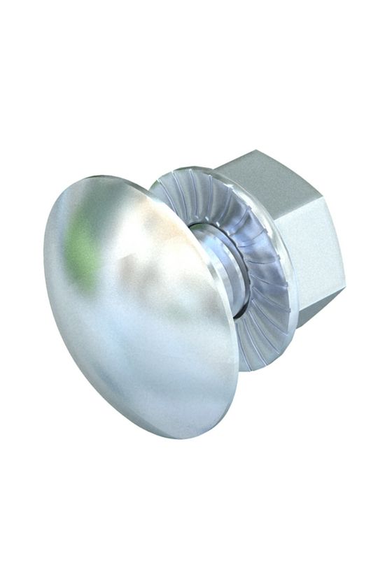 Félgömbfejű csavar kombianyával M 6x 12mm tűzihorganyzott FRSB 6x12 F OBO-BETTERMANN - 6406122