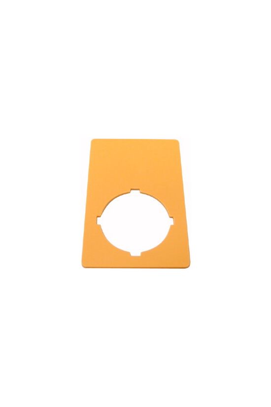 Felirati tábla vészgombhoz sárga négyszögletes-forma 33mm-sz 50mm-ma M22-XZK EATON - 216470