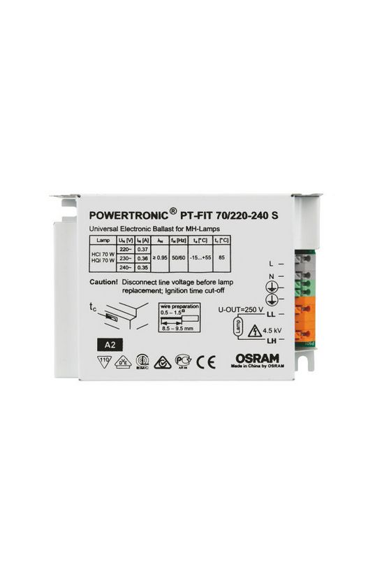 Fémhalogén előtét 70W elektronikus 220-240V HI fém tokozás-ház PT-FIT 70/220…240 S LEDVANCE - 4008321386649