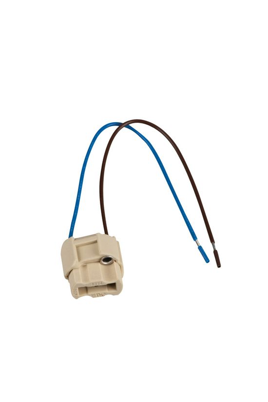 Fémhalogén foglalat vezetékkel 2A G9 beépíthető porcelán szürke csavaros HLDR-G9 KANLUX - 8220