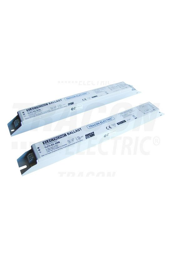 Fénycső előtét 18W elektronikus 230V T26 fém tokozás-ház I-osztály TRACON - TLFV-EE-118