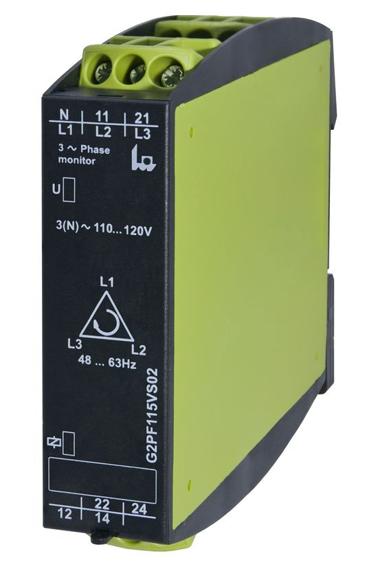 Feszültségfigyelő relé 3F(+N) kiesés/sorrend 5A/250V 300-460V AC 2v GAMMA G2PF400VS02 Tele-Haase - 2390000