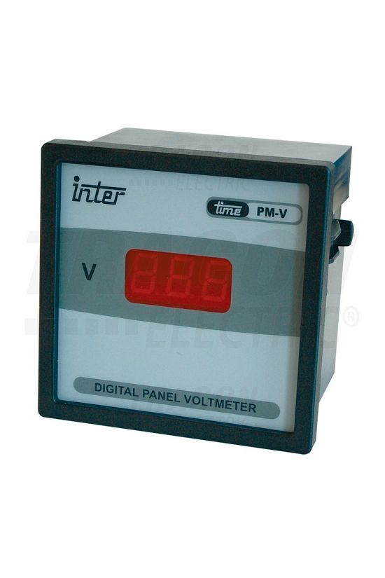 Feszültségmérő panelbe 3digit digitális 0-500Vméréstartomány AC 1-osztály 72mm x 72mm x TRACON - ACVMD-72-500