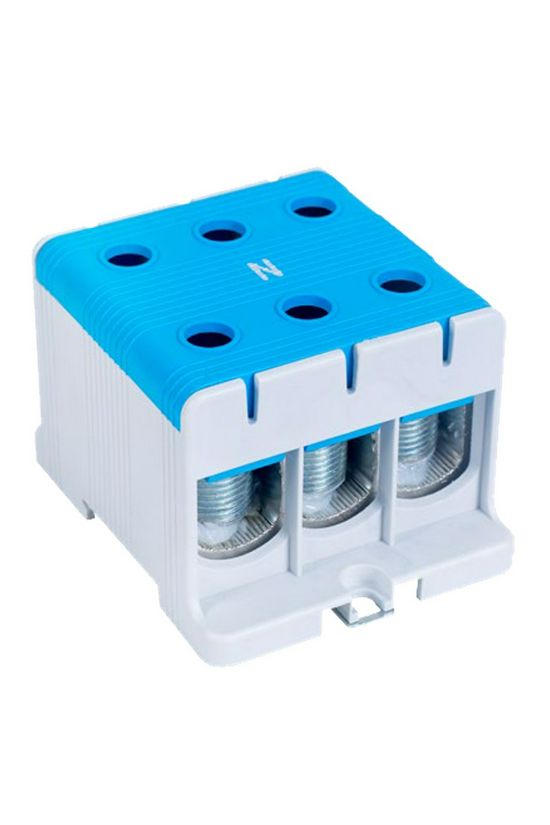 Fővezetéki leágazókapocs 320A/400VAC 3x2x35-150mm2 Al/Cu kék  TRACON - FLEAL-150/3K