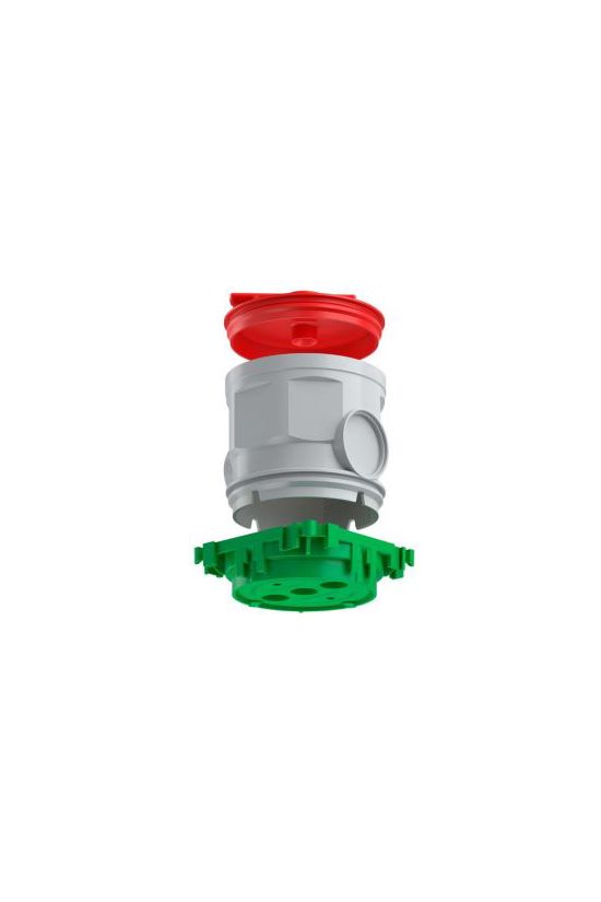 Födémdoboz 1-es kerek 60mm-átmérő műanyag zöld KAISER - 1265-50