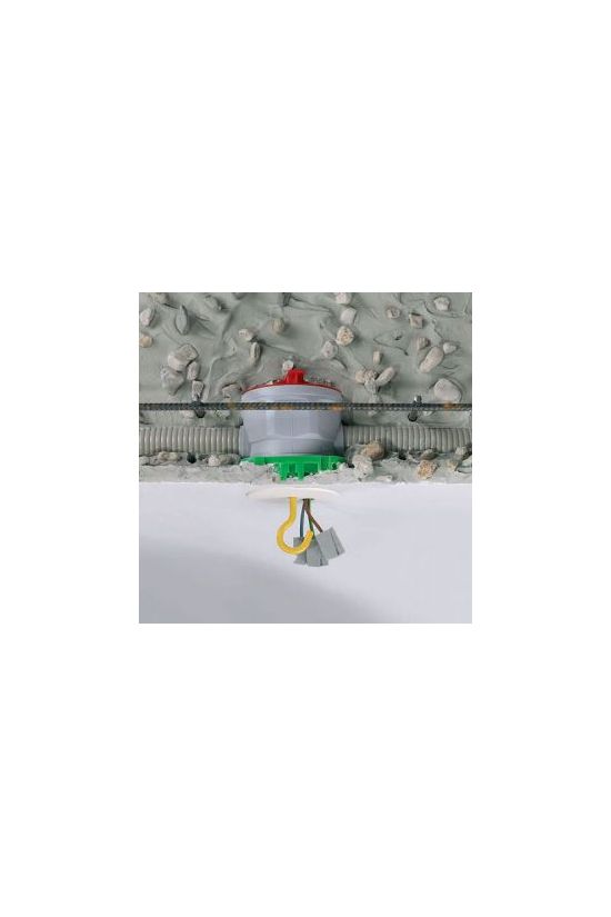 Födémdoboz 1-es kerek 60mm-átmérő műanyag zöld KAISER - 1265-50