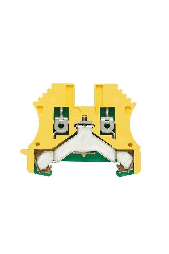 Földelő sorkapocs 1-szintes 0,5-2,5mm2 zöld/sárga TS35 csavaros robbanásbiztos WPE 2,5 Weidmüller - 1010000000