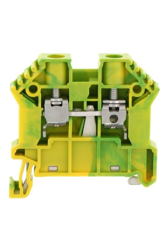 Földelő sorkapocs TS35 1-szintes 0,2-6mm2 zöld-sárga csavaros csavaros SSL 6/2A GNYE CONTA-CLIP - 17111.2