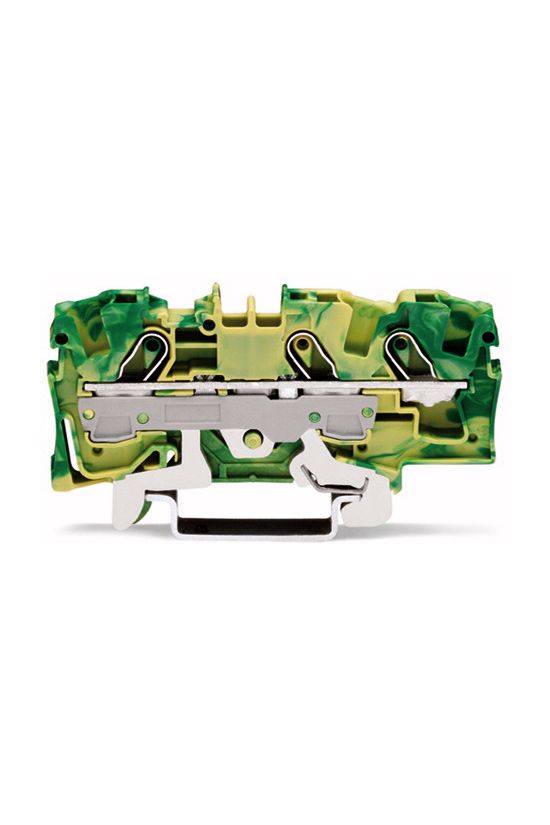 Földelő sorkapocs TS35 1-szintes 1.5-6mm2 zöld-sárga rugószorításos rugószorításos WAGO - 2006-1307