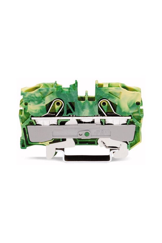 Földelő sorkapocs TS35 1-szintes 2.5-10mm2 zöld-sárga rugószorításos rugószorításos WAGO - 2010-1207