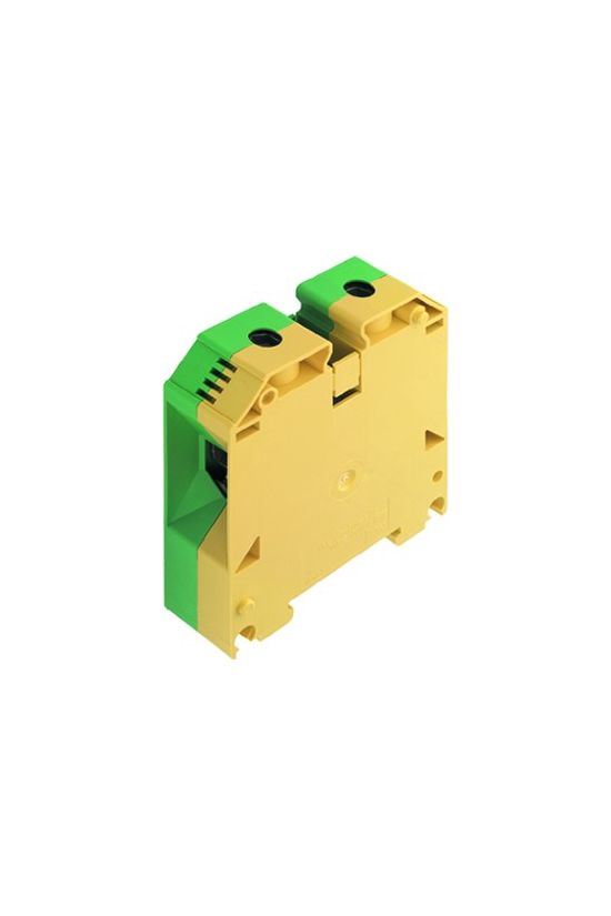 Földelő sorkapocs TS35 zöld/sárga csavaros DIN (kalap)sín 35mm WPE 70N/35 Weidmüller - 9512200000