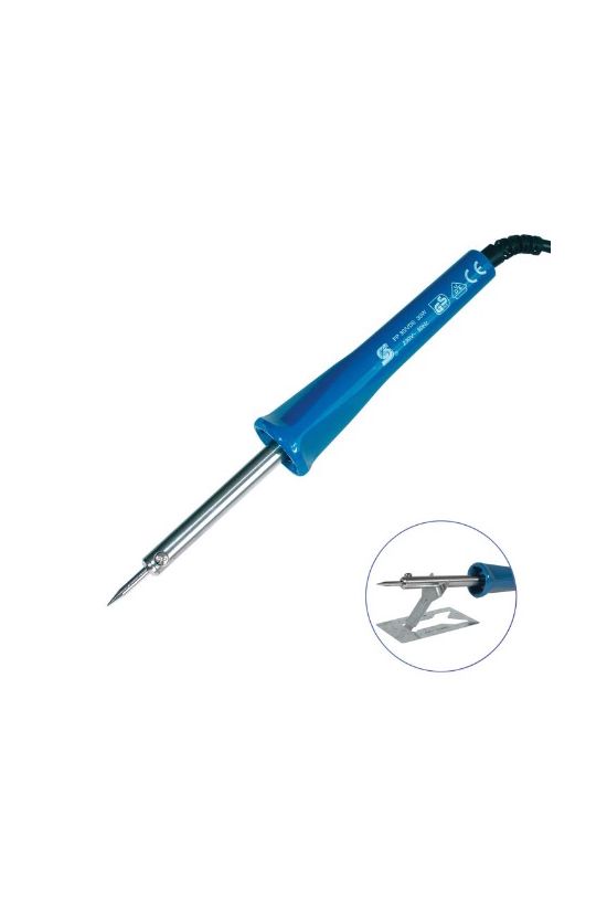 Forrasztópáka FPH4-heggyel támasztékkal 30W 230V 240s-felmelegedés 4mm-pákacsúcs átmérő SMA - FP 30/VDE