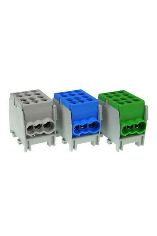 Fővezetéki leágazókapocs 130/100A Cu/Al csavaros szürke2x25+4x16mm2 HLAK 25-1/4 M2 Pollmann - 2080168