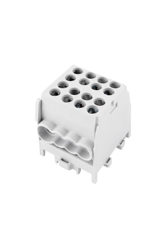 Fővezetéki leágazókapocs 130/100A Cu/Al csavaros szürke2x25+6x16mm2 HLAK 25-1/6 M2 Pollmann - 2080173