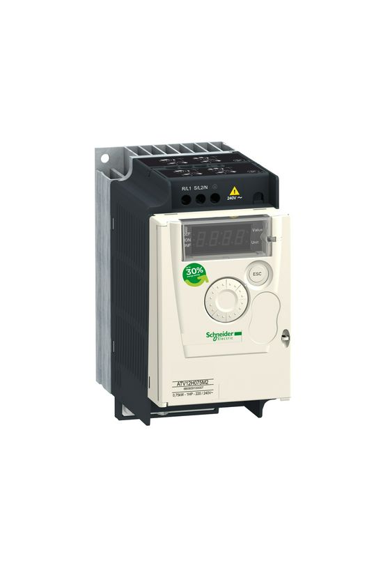 Frekvenciaváltó 1F 200-240V/be 3F 230V/max.ki 0.55kW IP20 Altivar 12 Schneider - ATV12H055M2
