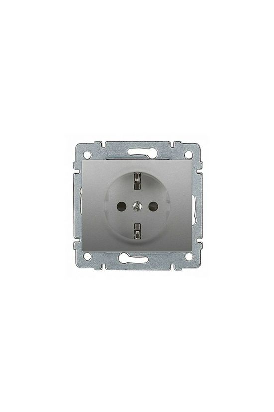 Galea 162 dugalj földelt központi fedlap gyerekzárral alumínium IP20 süllyesztett LEGRAND - 771363