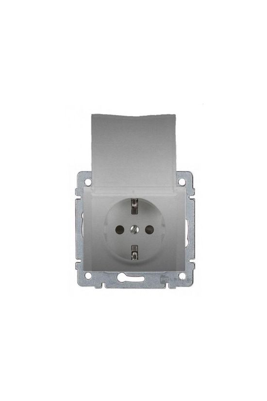 Galea 162 dugalj földelt központi fedlap gyerekzárral alumínium IP20 süllyesztett LEGRAND - 771364