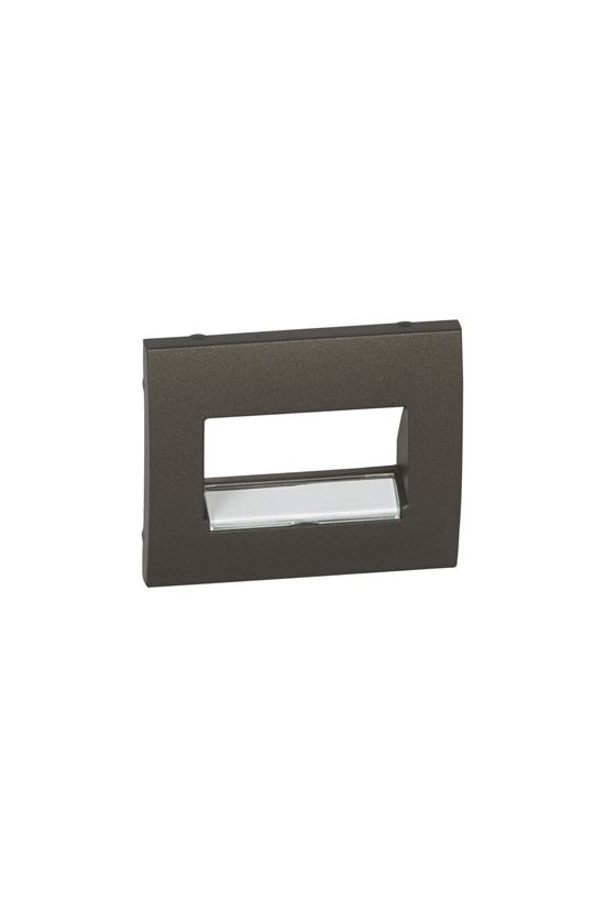 Galea fedlap 2xRJ45/RJ11 adatcsatlakozóhoz műanyag alumínium címketartóval LEGRAND - 771275