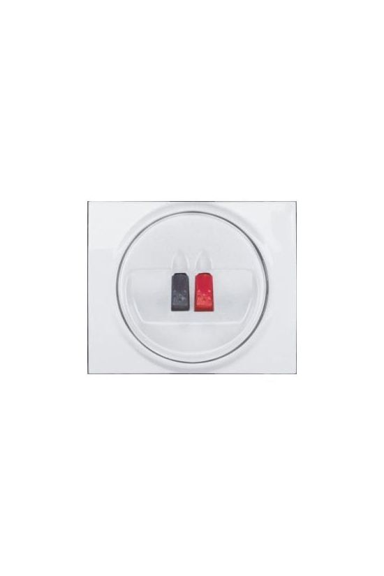 Galea fedlap monó hangszórócsatlakozóhoz műanyag fehér címketartó nélkül LEGRAND - 771000