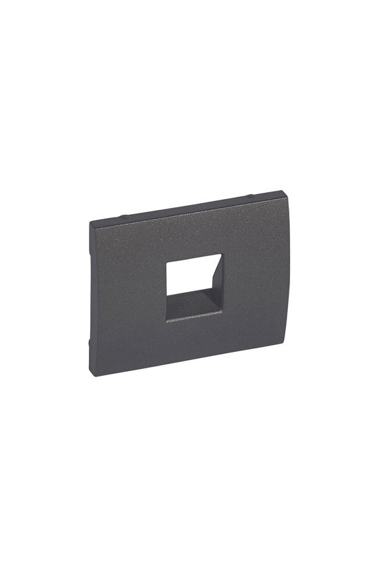 Galea fedlap RJ11 telefoncsatlakozóhoz műanyag titán címketartó nélkül LEGRAND - 771295